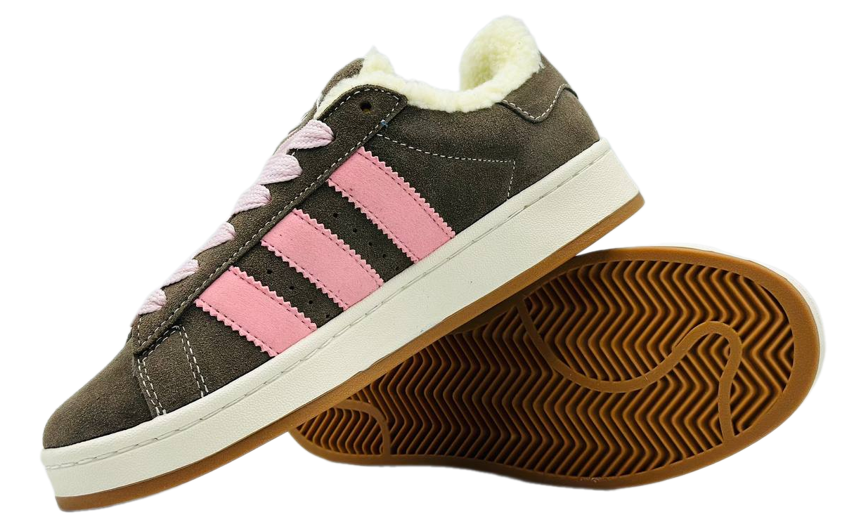 Adidas Campus Brown/Pink с мехом