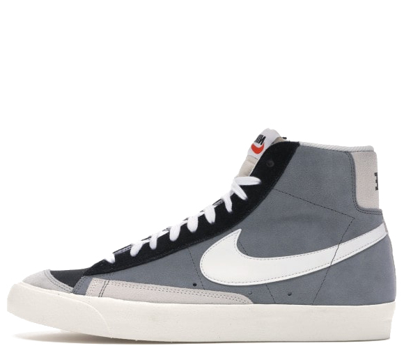 Nike Blazer 77 Mid Grey/Black с мехом